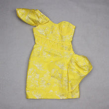 Carica l&#39;immagine nel visualizzatore di Gallery, OneShoulder Jacquard Dress