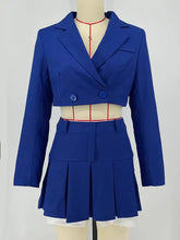 Carregar imagem no visualizador da galeria, Blazer Skirt Matching Set