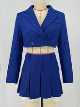 Load image into Gallery viewer, Blazer Skirt Matching Set