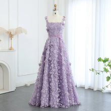 Carregar imagem no visualizador da galeria, Flowers High Slit Long Prom Dress