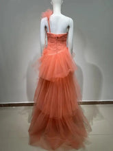 Load image into Gallery viewer, Mesh Peach Fuzz Fairy Dress