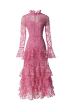 Load image into Gallery viewer, Lace Tiered Ruffle Dress