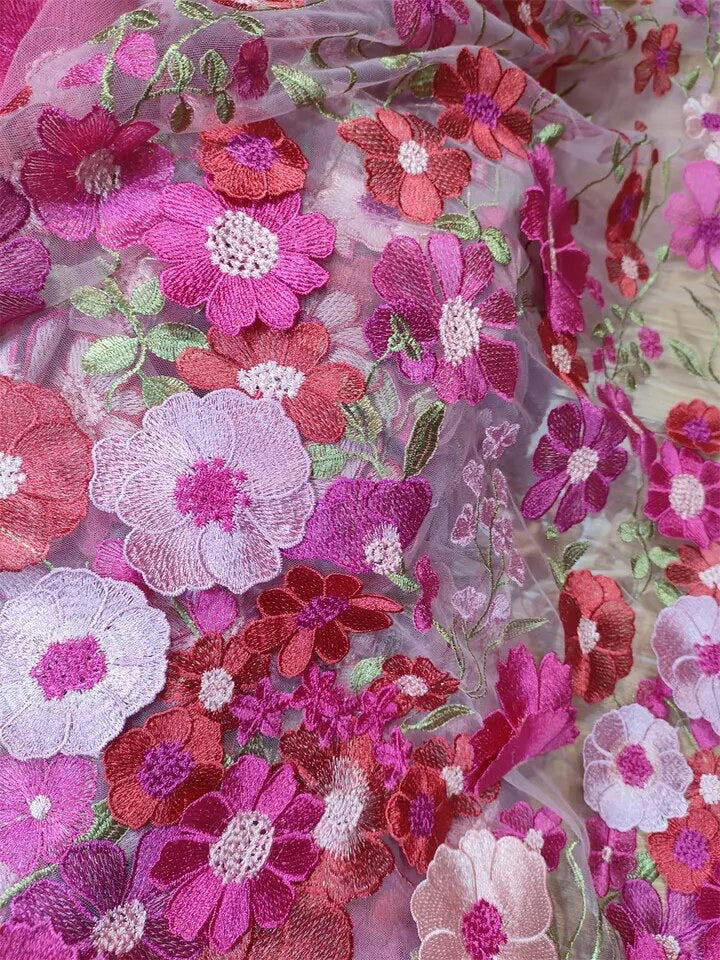 Lace Flower Applique Dress