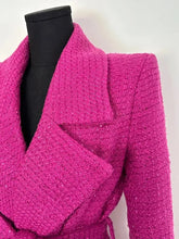 Cargar imagen en el visor de la galería, Pink Tweed Long Coat
