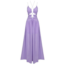 Cargar imagen en el visor de la galería, Purple Spaghetti Strap Sundress