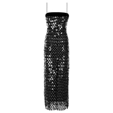 Load image into Gallery viewer, Sequins Spaghetti Strap Sling Cocktail Dress