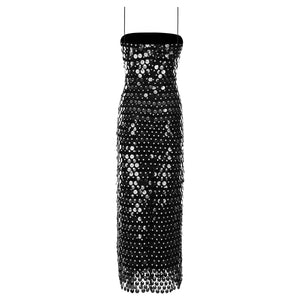 Sequins Spaghetti Strap Sling Cocktail Dress