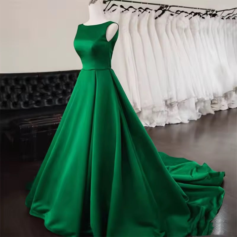 Timeless Blush Satin Ball Gown