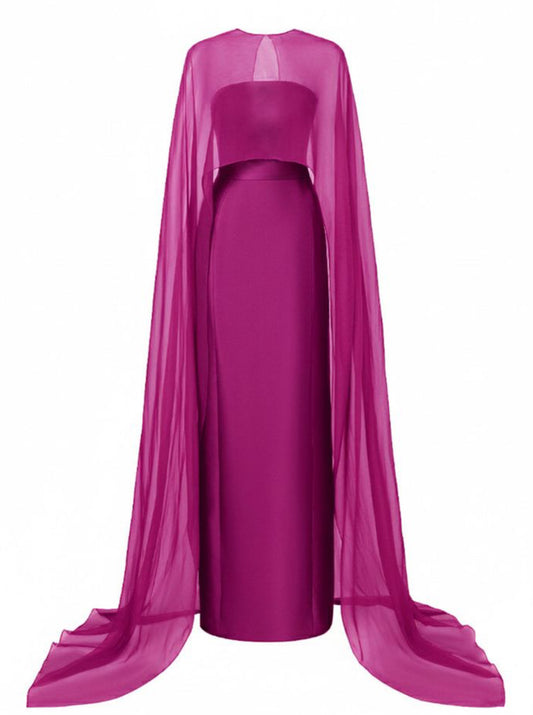 Majestic Orchid Cape Dress