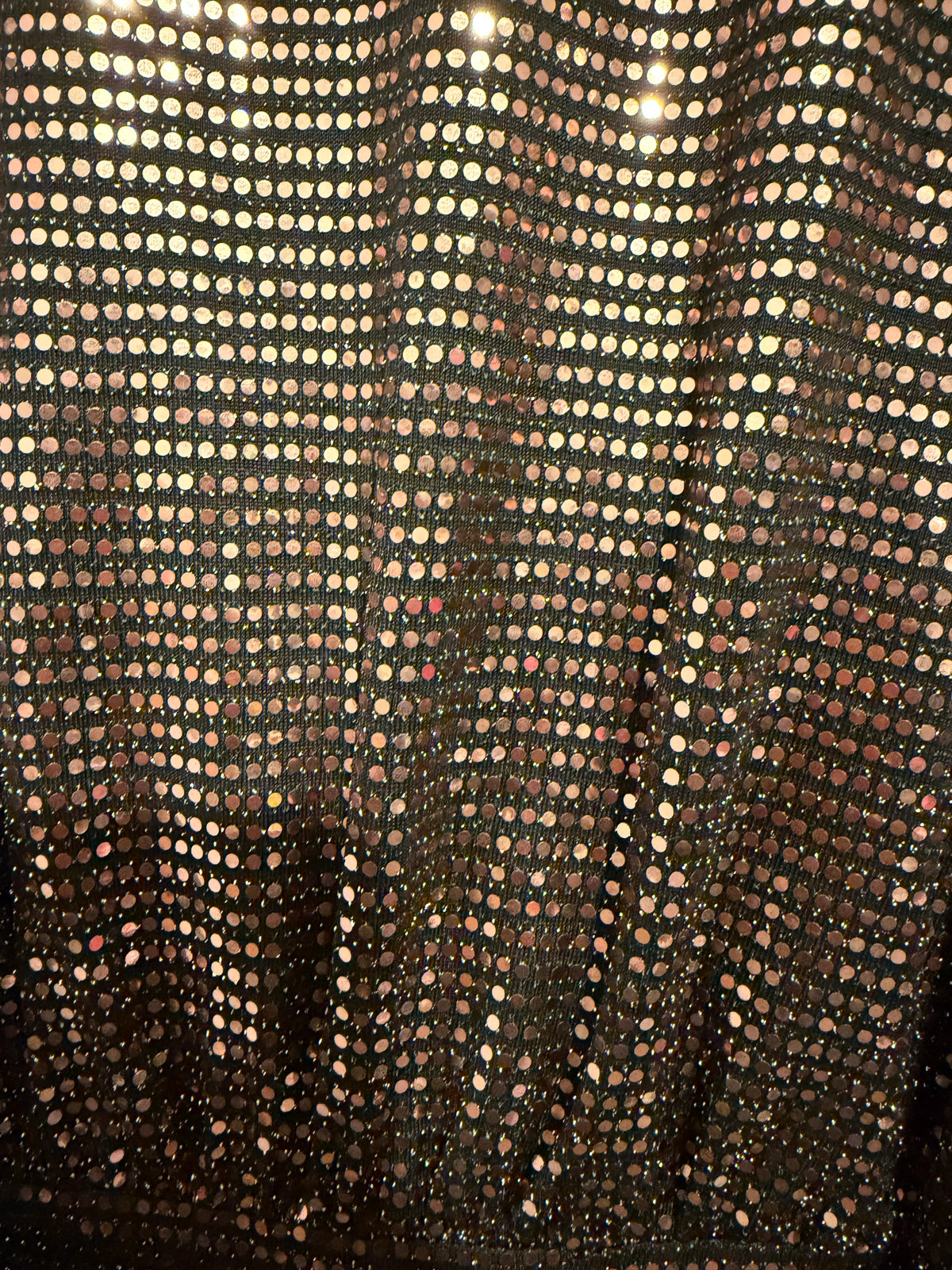Bronze Gold Shimmer Knot wrap dress
