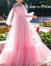 Carica l&#39;immagine nel visualizzatore di Gallery, Custom made Blue/Pink Long Evening Gowns / Prom Dress
