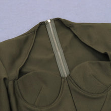 Load image into Gallery viewer, Zipper Back Slim Bandage Dress