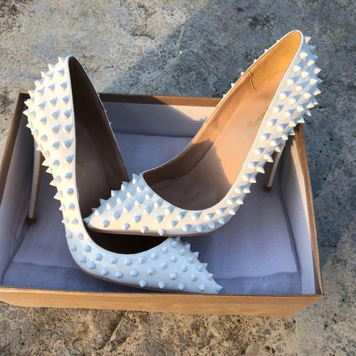 Pointed Toe Rivets Stiletto