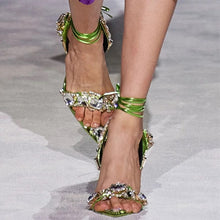 Carica l&#39;immagine nel visualizzatore di Gallery, Luxury Lace-up Pointed Toe Sandals