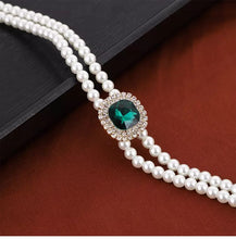 Carregar imagem no visualizador da galeria, Crystal Bead Pendant Necklace Earring Set
