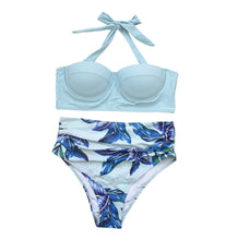 Load image into Gallery viewer, High Waist Leaf Bikini