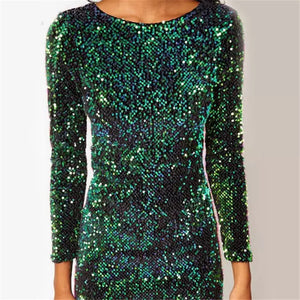 Green Sequin Dress