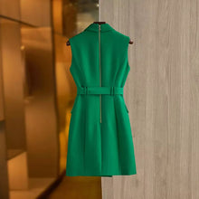 Cargar imagen en el visor de la galería, Belted Sleeveless Mini Dress