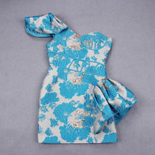 Carica l&#39;immagine nel visualizzatore di Gallery, OneShoulder Jacquard Dress