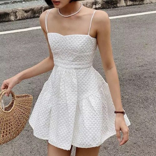 White Jacquard MiniDress