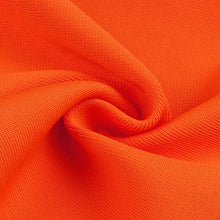 Load image into Gallery viewer, Orange Fringed Bandage Dress