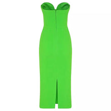 Charger l&#39;image dans la galerie, Green Mid Calf Bodycon Bandage dress