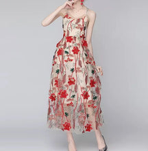 Load image into Gallery viewer, Flower Embroidery Dress