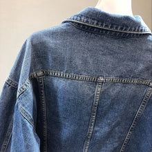 Load image into Gallery viewer, Flower Embroidered Denim Jacket