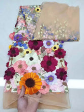 Carregar imagem no visualizador da galeria, Floral Tulle Elegant High Neck Dress