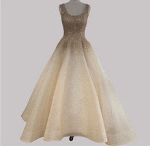 Load image into Gallery viewer, Crystal A-Line Ball Gown