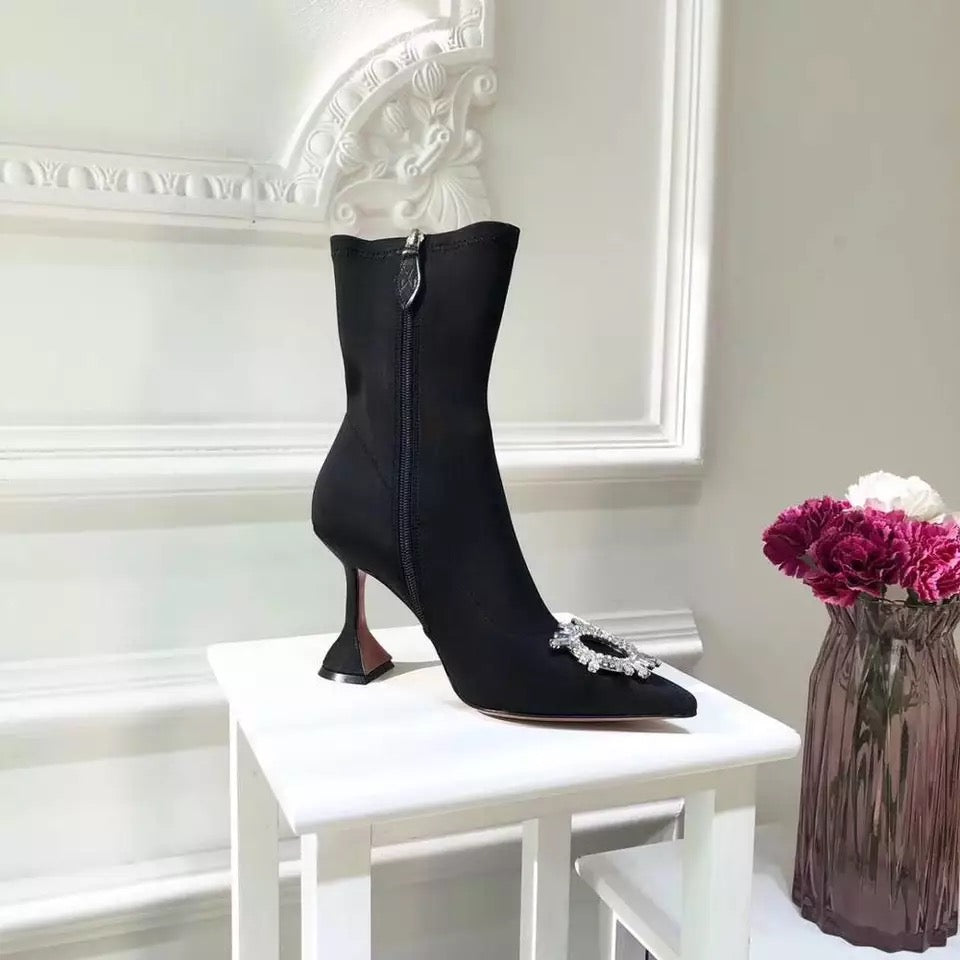 Rhinestone Embellished Boots