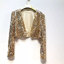 Cargar imagen en el visor de la galería, Sparkly Cropped Jacket