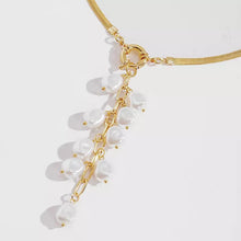 Carica l&#39;immagine nel visualizzatore di Gallery, Pearl Chain Tassel Necklace