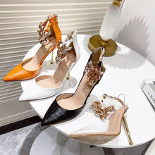 Charger l&#39;image dans la galerie, Crystal Chain Metal Sandals
