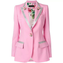 Charger l&#39;image dans la galerie, Rose Buttons Pink Jacket