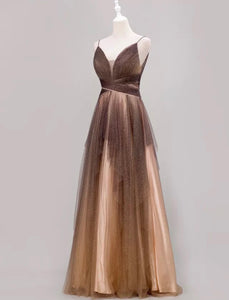 Mix Colour Chocolate Sparkle Prom Dress