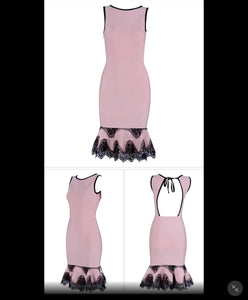 Pink Elegant Celebrity Dress