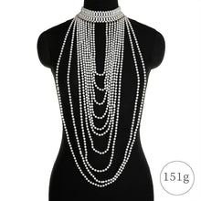 Carica l&#39;immagine nel visualizzatore di Gallery, Imitation Pearl Body Chain Jewellery