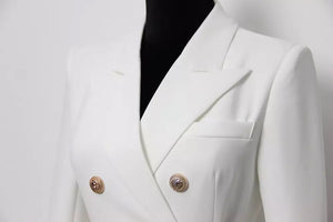 Belted Office Blazer Dress