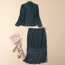 Load image into Gallery viewer, Elegant Pencil Half Skirt and Shirt Set