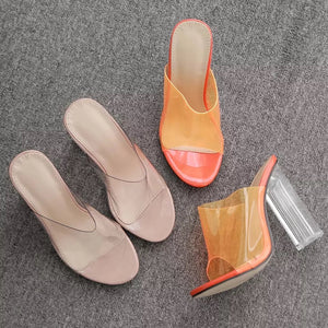 Transparent Clear High Heels Sandals
