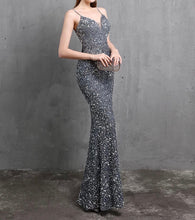 Load image into Gallery viewer, Sequin Fitted Mermaid Gown