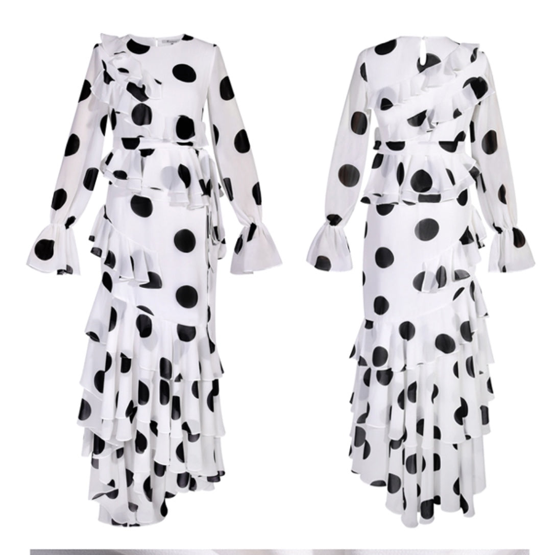 Long Ruffles Dress