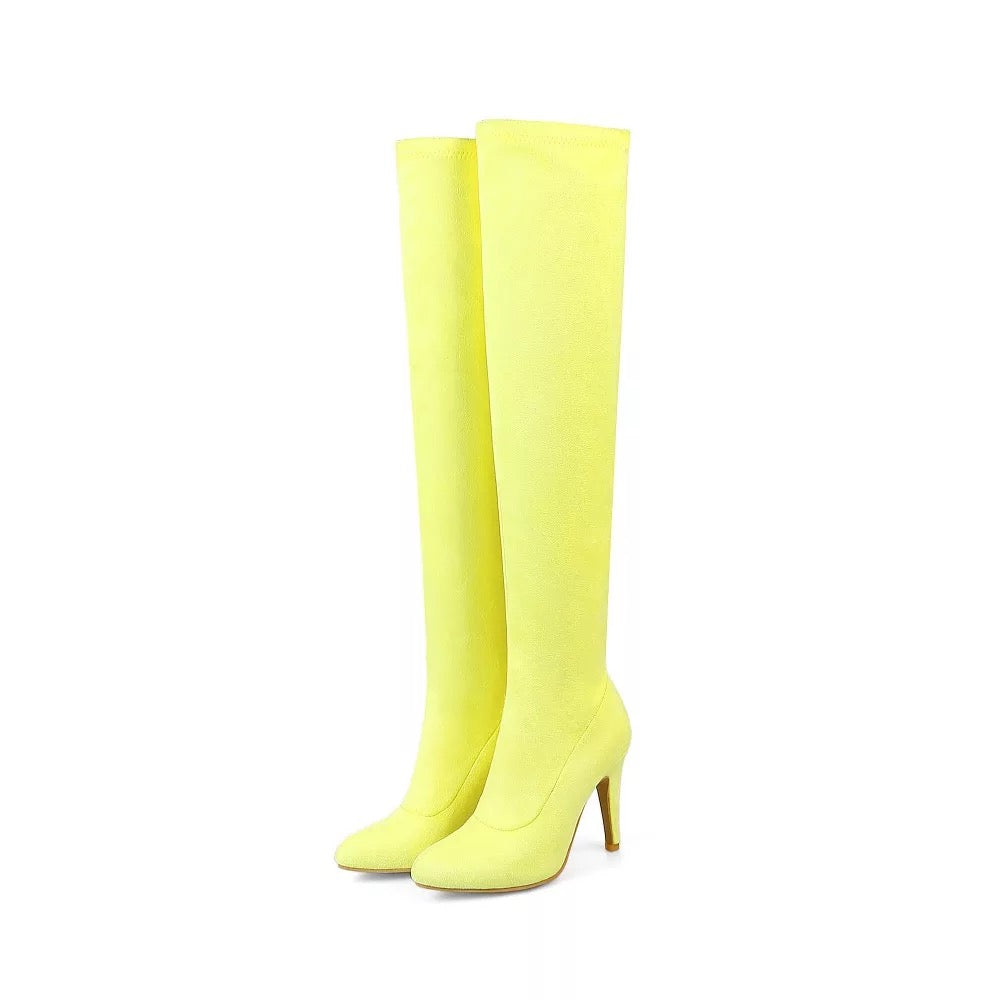 Thigh high Stretch Stiletto Boots