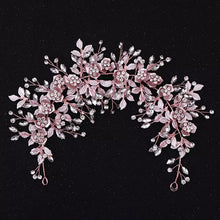 Cargar imagen en el visor de la galería, Bridal Flower Prom Hair Tiara