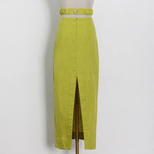 Load image into Gallery viewer, Lapel Cut Out Midi Two Piece Set