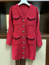 Cargar imagen en el visor de la galería, Runway Vogue Knitted Luxury Dress