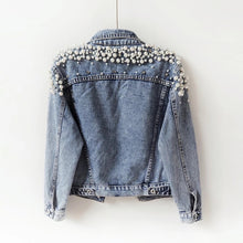 Load image into Gallery viewer, Pearl Denim Jacket