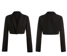 Load image into Gallery viewer, Lapel Crop Jackets