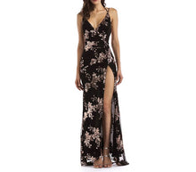 Load image into Gallery viewer, Sequin Halter Evening Dress